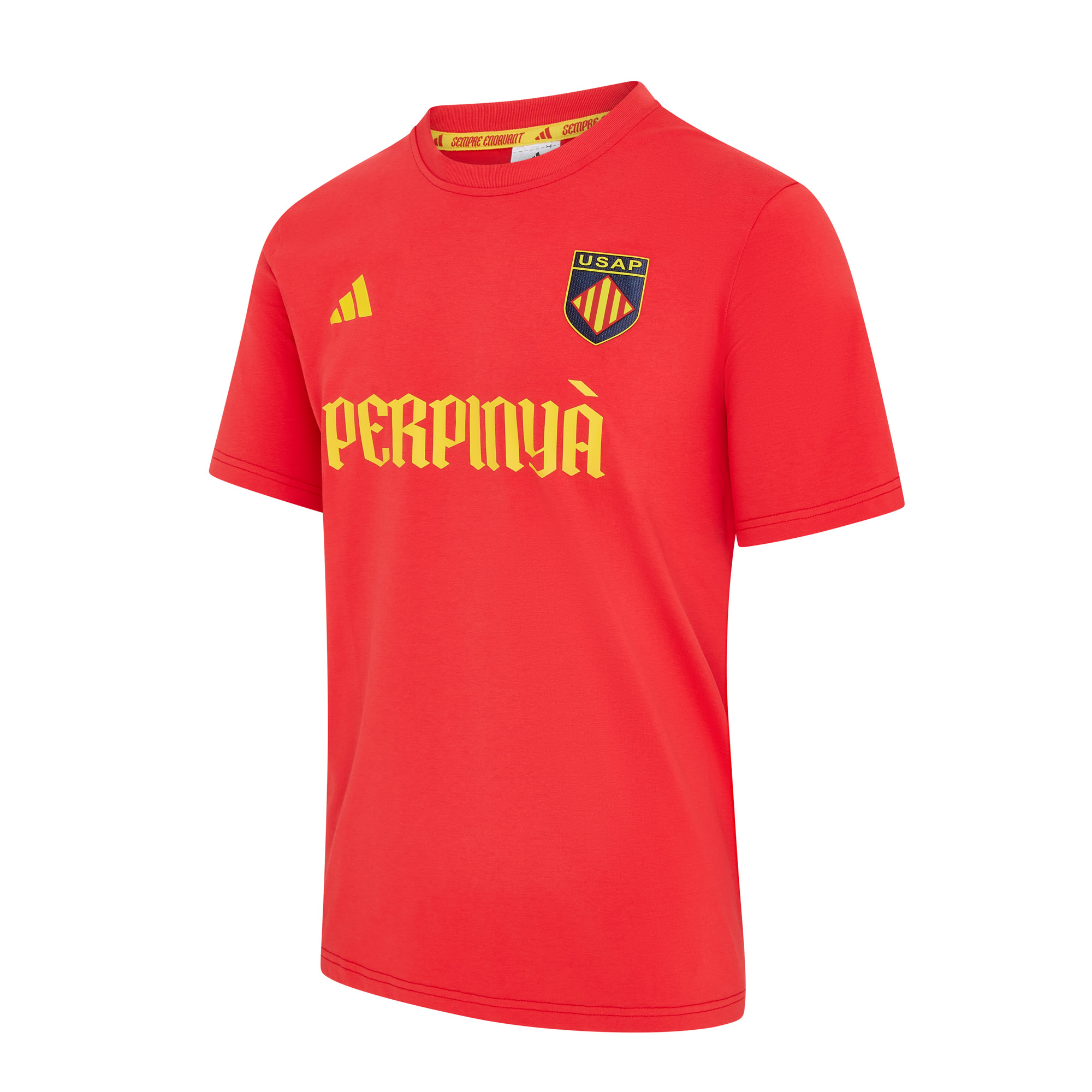 T-shirt coton Adidas USAP rouge CDR962