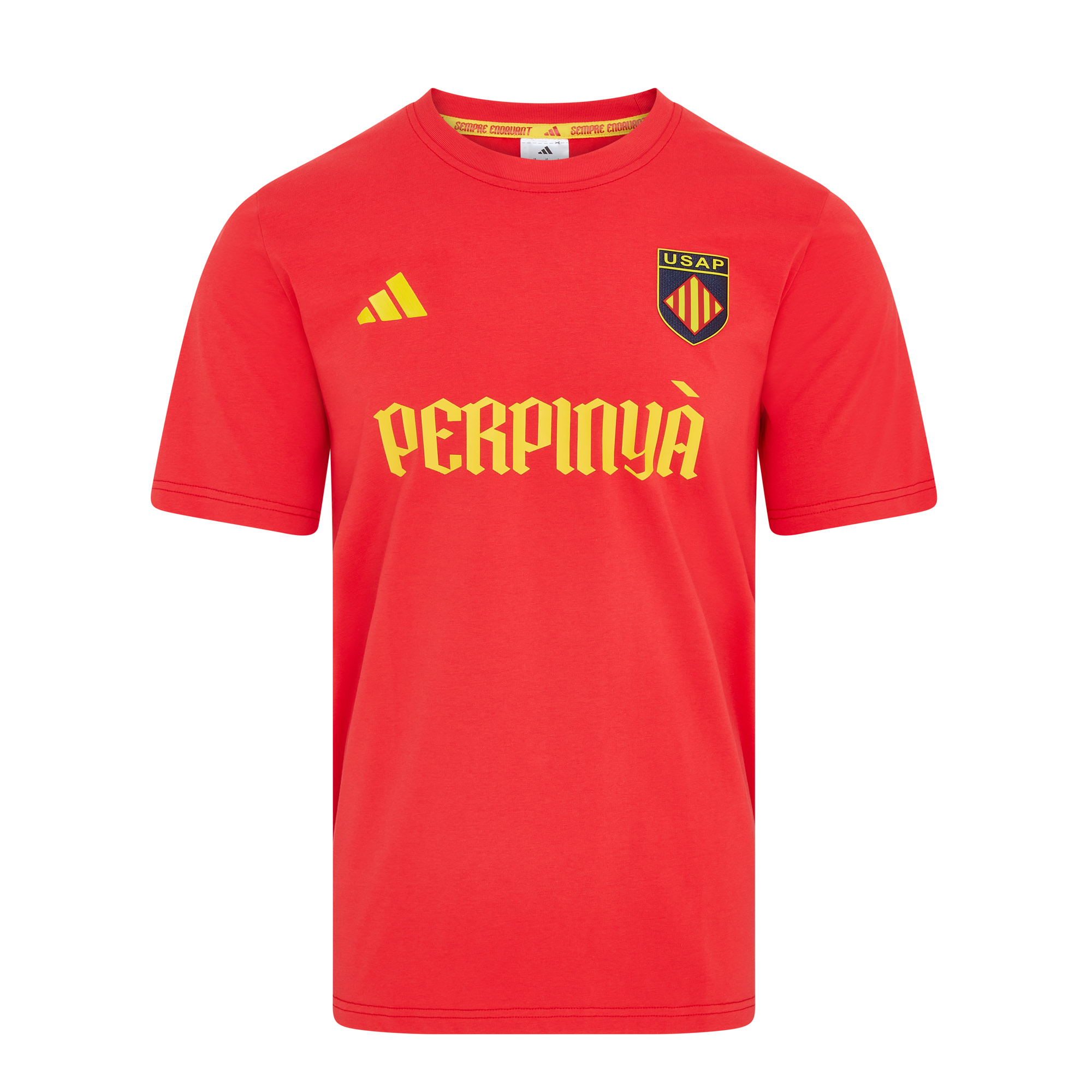 T-shirt coton Adidas USAP rouge CDR962